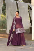 Anveri Women Kurta Palazzo Set with Dupatta | Embroidered Party Wear Ethnic Suit