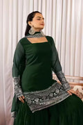 Women Kurta Palazzo Set with Dupatta | Embroidered Party Wear Ethnic Suit