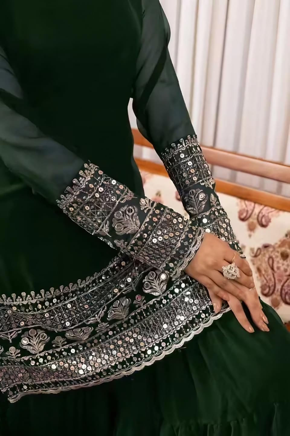 Women Kurta Palazzo Set with Dupatta | Embroidered Party Wear Ethnic Suit
