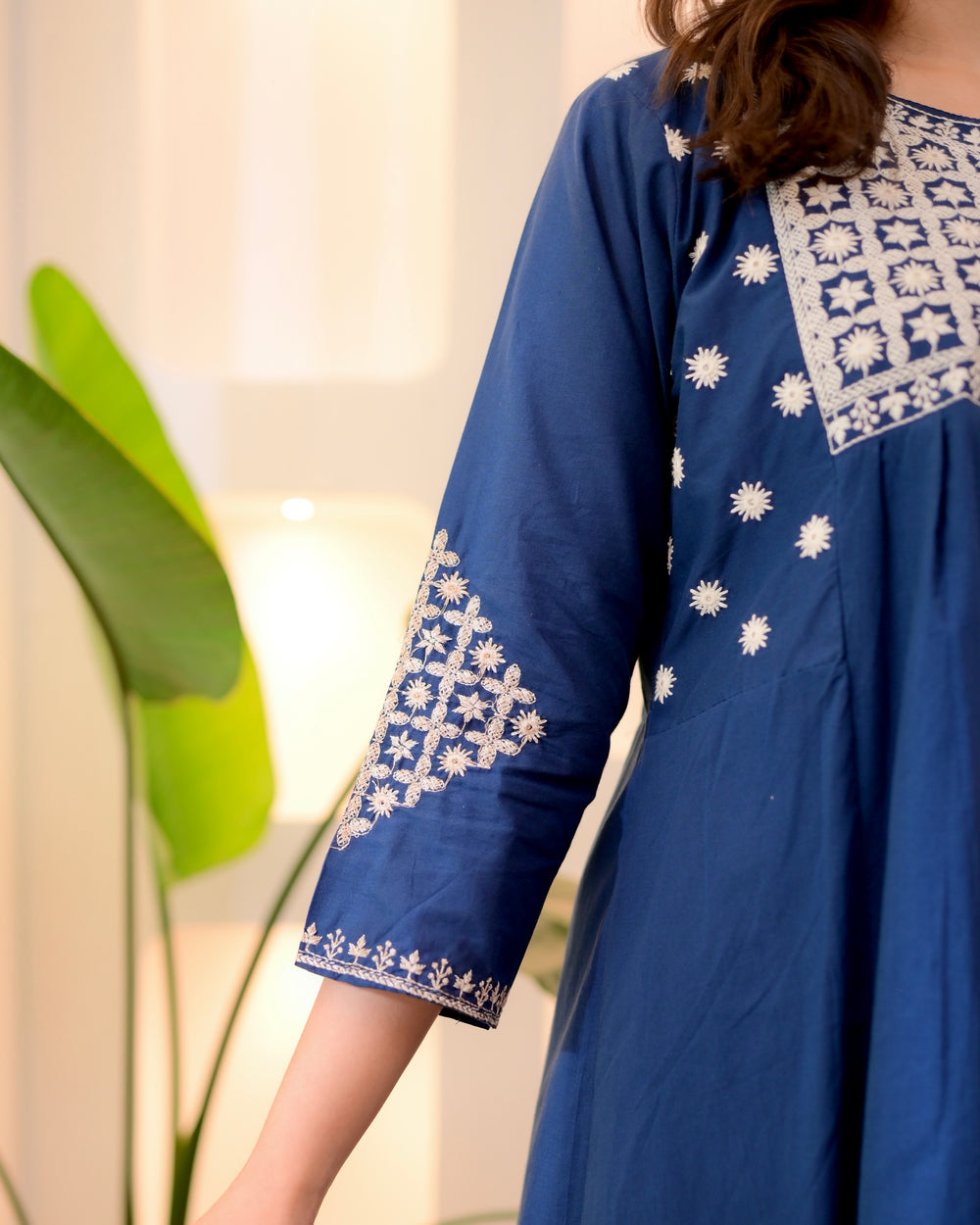 Anveri Textiles Women’s Rayon Embroidered Kurta & Pant Set | Soft Rayon Fabric | Elegant Daily & Festive Wear Suit Set | Wedding | Party  | occation