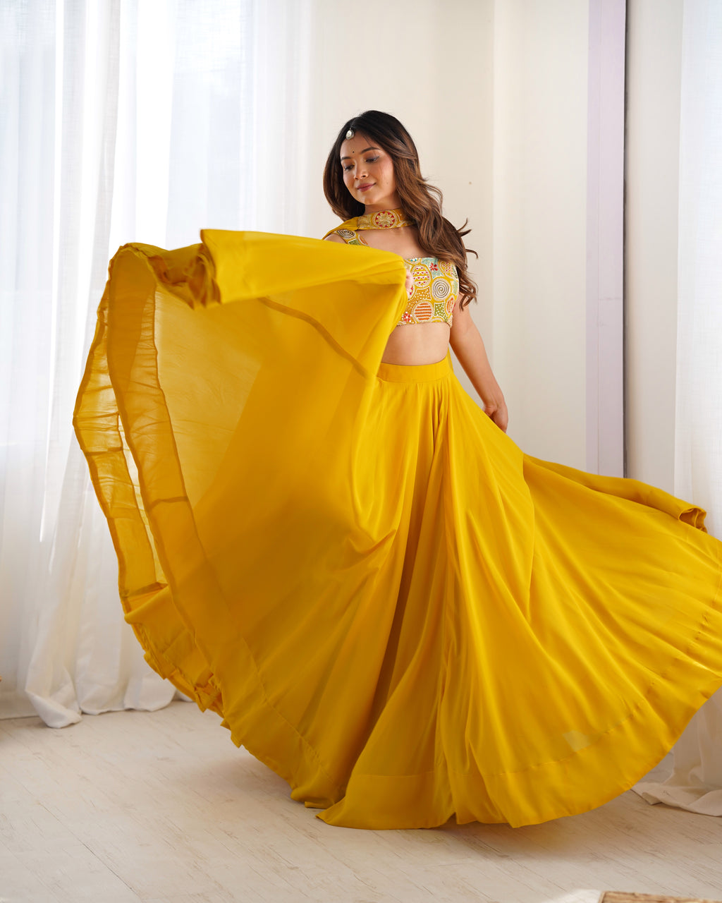 Women’s Designer Lehenga Choli Set with Dupatta | Printed Blouse & Flared Skirt Ethnic Wear for Festive and Wedding Occasions