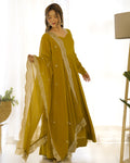 Women’s Embroidered Anarkali Kurta Set with Dupatta | Elegant Ethnic Wear for Festive & Wedding Occasions