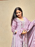 Anver Lavender Embroidered Kurta Set for Women with Dupatta | Ethnic Wear, Festive Kurti Set, Party Wear Suit, Traditional Indian Outfit