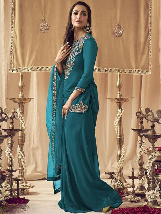 ANVERI Women’s Embroidered Kurta Pant Set with Dupatta | Elegant Ethnic Wear