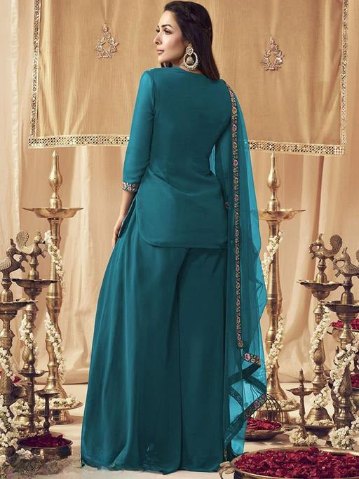 ANVERI Women’s Embroidered Kurta Pant Set with Dupatta | Elegant Ethnic Wear