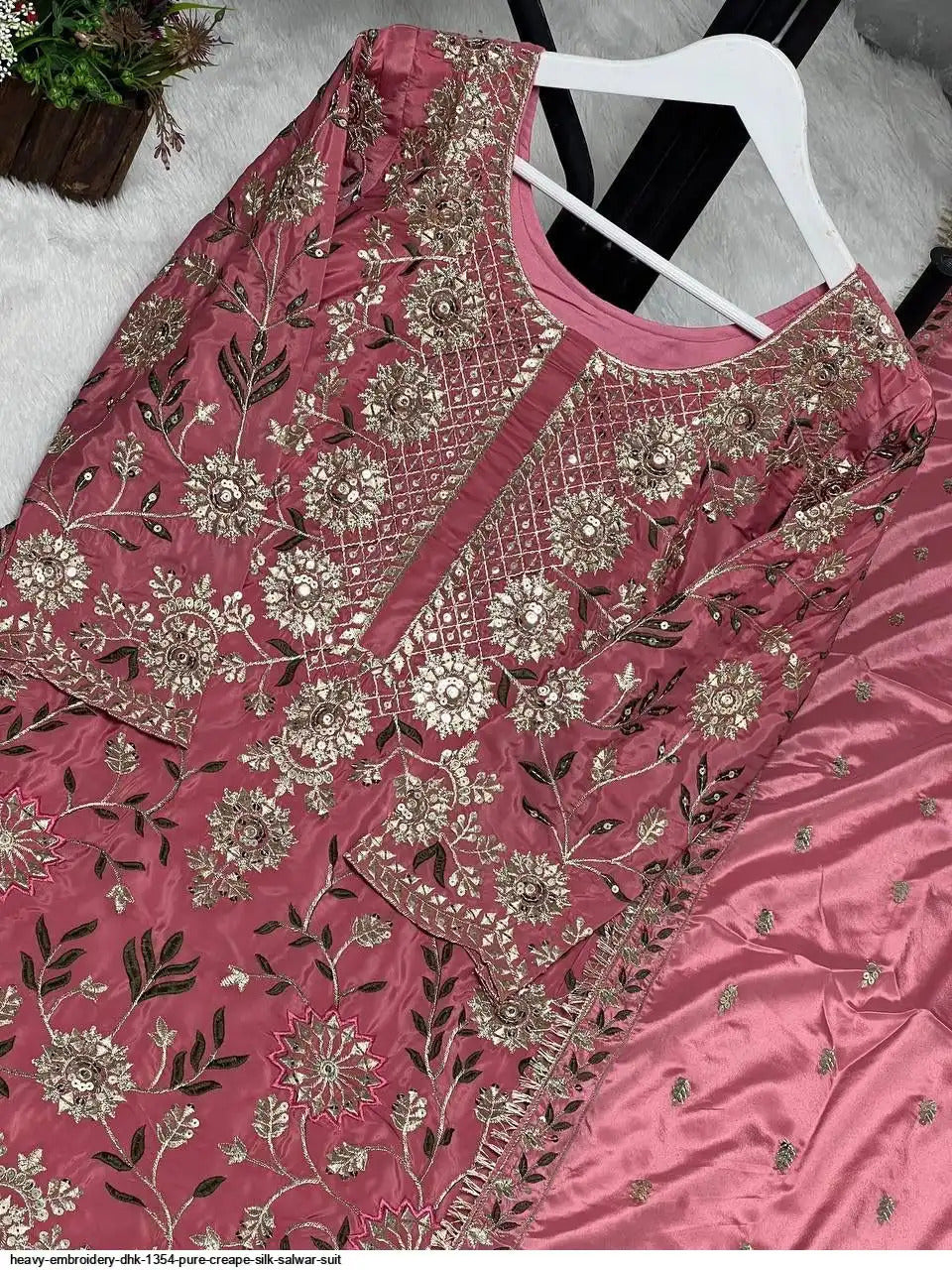 ANVERI Women’s Embroidered Salwar Suit Set with Sharara & Dupatta | Festive Ethnic Wear
