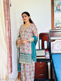 Anveri Women Floral Printed Kurta Set with Dupatta  Straight Kurta & Palazzo Set | Embroidered Hemline | Festive, Party & Daily Wear Ethnic Suit for Women