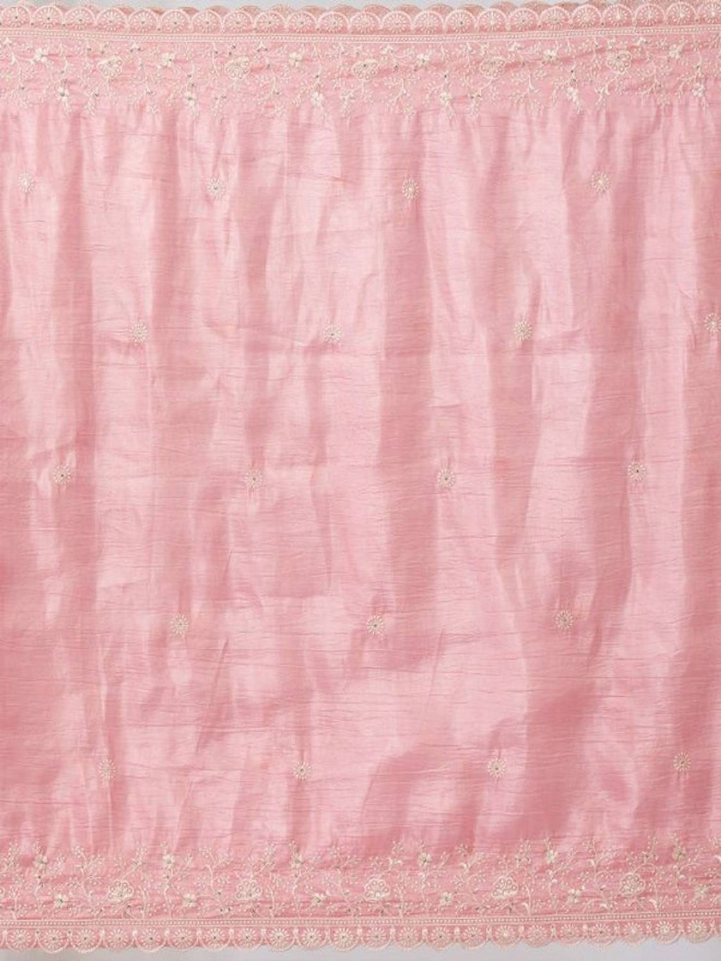 Blush Pink Embroidered Kurta Sharara Set